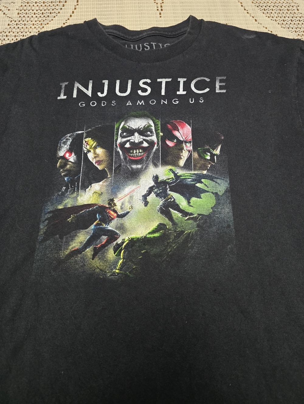 Injustice: Gods Among Us Black Graphic Tee - DC Characters